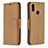 Leather Case Stands Flip Cover Holder B06F for Samsung Galaxy M01s