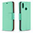 Leather Case Stands Flip Cover Holder B06F for Samsung Galaxy M01s Green