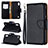 Leather Case Stands Flip Cover Holder B06F for Samsung Galaxy M10