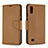 Leather Case Stands Flip Cover Holder B06F for Samsung Galaxy M10