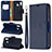 Leather Case Stands Flip Cover Holder B06F for Samsung Galaxy M20