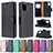 Leather Case Stands Flip Cover Holder B06F for Samsung Galaxy M40S