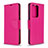 Leather Case Stands Flip Cover Holder B06F for Samsung Galaxy S20 Plus 5G Hot Pink