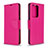 Leather Case Stands Flip Cover Holder B06F for Samsung Galaxy S20 Plus Hot Pink