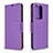 Leather Case Stands Flip Cover Holder B06F for Samsung Galaxy S20 Plus Purple