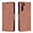 Leather Case Stands Flip Cover Holder B06F for Samsung Galaxy S21 FE 5G