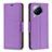 Leather Case Stands Flip Cover Holder B06F for Xiaomi Civi 3 5G Purple