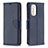 Leather Case Stands Flip Cover Holder B06F for Xiaomi Mi 11i 5G Blue