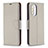 Leather Case Stands Flip Cover Holder B06F for Xiaomi Mi 11i 5G Gray