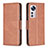 Leather Case Stands Flip Cover Holder B06F for Xiaomi Mi 12 5G Brown