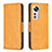 Leather Case Stands Flip Cover Holder B06F for Xiaomi Mi 12 5G Yellow