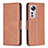 Leather Case Stands Flip Cover Holder B06F for Xiaomi Mi 12 Pro 5G Brown