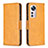 Leather Case Stands Flip Cover Holder B06F for Xiaomi Mi 12 Pro 5G Yellow