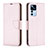 Leather Case Stands Flip Cover Holder B06F for Xiaomi Mi 12T Pro 5G Rose Gold