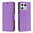 Leather Case Stands Flip Cover Holder B06F for Xiaomi Mi 13 5G Purple