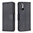 Leather Case Stands Flip Cover Holder B06F for Xiaomi POCO M3 Pro 5G Black