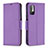 Leather Case Stands Flip Cover Holder B06F for Xiaomi POCO M3 Pro 5G Purple