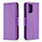 Leather Case Stands Flip Cover Holder B06F for Xiaomi Poco M5S Purple