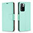 Leather Case Stands Flip Cover Holder B06F for Xiaomi Poco X4 NFC Green