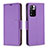 Leather Case Stands Flip Cover Holder B06F for Xiaomi Poco X4 NFC Purple