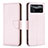 Leather Case Stands Flip Cover Holder B06F for Xiaomi Poco X4 Pro 5G Rose Gold