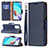 Leather Case Stands Flip Cover Holder B06F for Xiaomi Redmi 10 4G