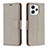 Leather Case Stands Flip Cover Holder B06F for Xiaomi Redmi 12 4G