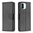 Leather Case Stands Flip Cover Holder B06F for Xiaomi Redmi A2 Plus Black