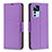 Leather Case Stands Flip Cover Holder B06F for Xiaomi Redmi K50 Ultra 5G Purple