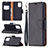 Leather Case Stands Flip Cover Holder B06F for Xiaomi Redmi Note 10 4G