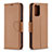 Leather Case Stands Flip Cover Holder B06F for Xiaomi Redmi Note 10 4G