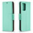 Leather Case Stands Flip Cover Holder B06F for Xiaomi Redmi Note 10 Pro 4G Green