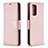 Leather Case Stands Flip Cover Holder B06F for Xiaomi Redmi Note 10 Pro Max Rose Gold