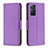 Leather Case Stands Flip Cover Holder B06F for Xiaomi Redmi Note 11 Pro 4G Purple