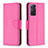 Leather Case Stands Flip Cover Holder B06F for Xiaomi Redmi Note 11 Pro 5G Hot Pink