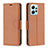 Leather Case Stands Flip Cover Holder B06F for Xiaomi Redmi Note 12 4G