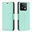 Leather Case Stands Flip Cover Holder B06F for Xiaomi Redmi Note 13 5G Green