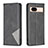 Leather Case Stands Flip Cover Holder B07F for Google Pixel 8a 5G Black