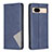 Leather Case Stands Flip Cover Holder B07F for Google Pixel 8a 5G Blue