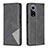 Leather Case Stands Flip Cover Holder B07F for Huawei Honor 50 5G Black