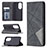 Leather Case Stands Flip Cover Holder B07F for Huawei P50