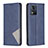 Leather Case Stands Flip Cover Holder B07F for Motorola Moto E13 Blue