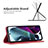 Leather Case Stands Flip Cover Holder B07F for Motorola Moto G200 5G