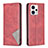 Leather Case Stands Flip Cover Holder B07F for Motorola Moto G23 Red