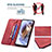 Leather Case Stands Flip Cover Holder B07F for Motorola Moto G31