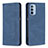 Leather Case Stands Flip Cover Holder B07F for Motorola Moto G31 Blue