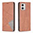 Leather Case Stands Flip Cover Holder B07F for Motorola Moto G73 5G