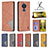 Leather Case Stands Flip Cover Holder B07F for Nokia C21