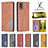 Leather Case Stands Flip Cover Holder B07F for Nokia C210