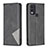 Leather Case Stands Flip Cover Holder B07F for Nokia C22 Black